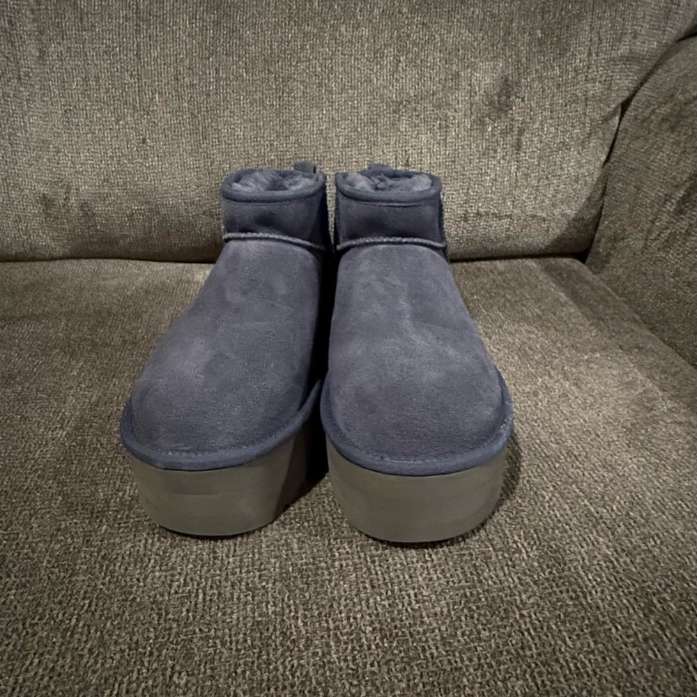 UGG Classic Ultra Mini Platform Boots – Eve Blue
